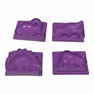 4 1977 © General Mills Kenner Play-Doh purple Dinosaur molds